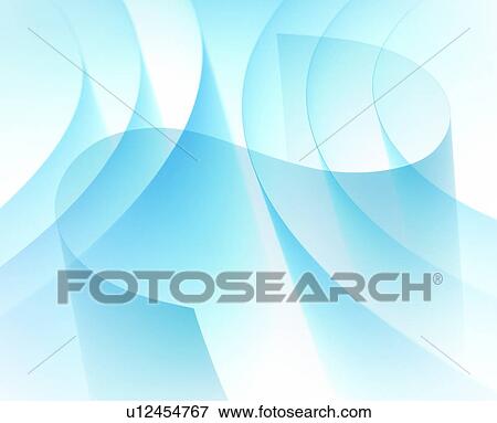Stock Photo - Blue Curved Line, Illustration. Fotosearch