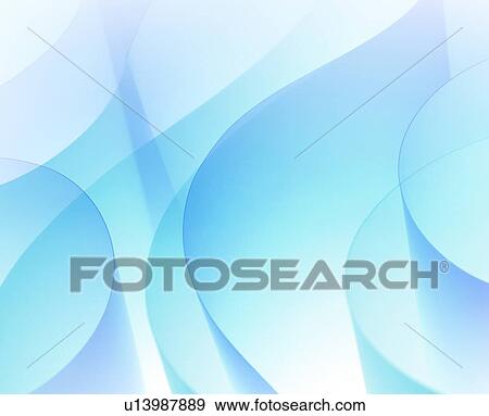 Stock Photo - Blue Curved Line, Illustration. Fotosearch