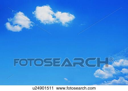 Stock Image - Blue sky and clouds. Fotosearch