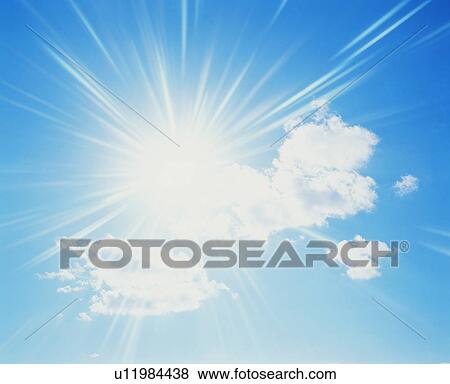Stock Photo - Blue sky and clouds. Fotosearch