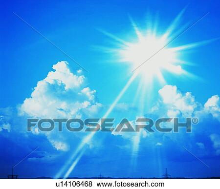 Stock Photo - Blue sky and clouds. Fotosearch