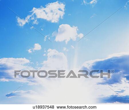 Blue sky and clouds View Large Photo Image Stock Photo - Blue sky and clouds. Fotosearch