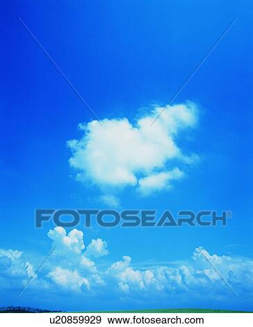 Blue sky and clouds View Large Photo Image Stock Photo - Blue sky and clouds. Fotosearch