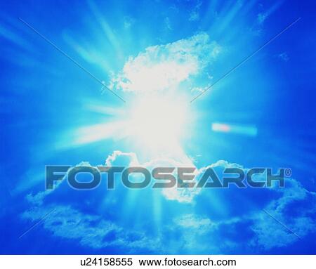 Stock Photography - Blue sky and clouds. Fotosearch