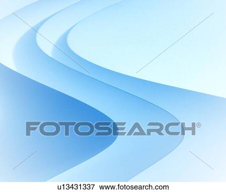 Stock Photo - Blue Wave, Illustration. Fotosearch