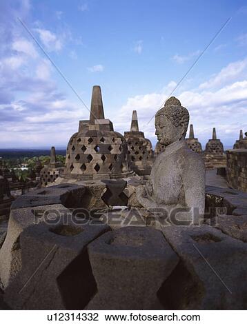 Borobudur ruins, Java, Indonesia View Large Photo Image Stock Image - Borobudur ruins, Java, Indonesia. Fotosearch
