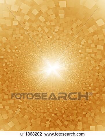 Stock Image - Brown Square Shaped Pattern. Fotosearch