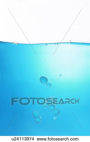 Picture - Bubbles in water. Fotosearch
