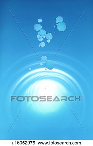 Stock Photography - Bubbles on water surface. Fotosearch