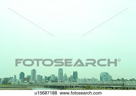 Stock Photo - Building and Riverside. Fotosearch
