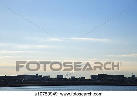 Buildings and Tama river, copy space, Tokyo prefecture, Japan View Large Photo Image Stock Photo - Buildings and Tama river, copy space, Tokyo prefecture, Japan. Fotosearch