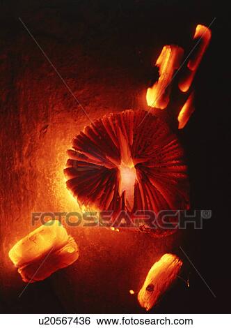 Burning charcoal View Large Photo Image Stock Photograph - Burning charcoal . Fotosearch
