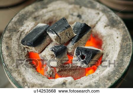 Burning coals, close up View Large Photo Image Stock Photo - Burning coals, close up. Fotosearch