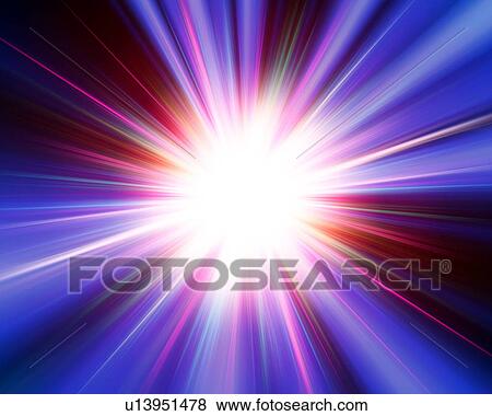 Burst of multicoloured light View Large Photo Image Stock Photo - Burst of multicoloured light. Fotosearch