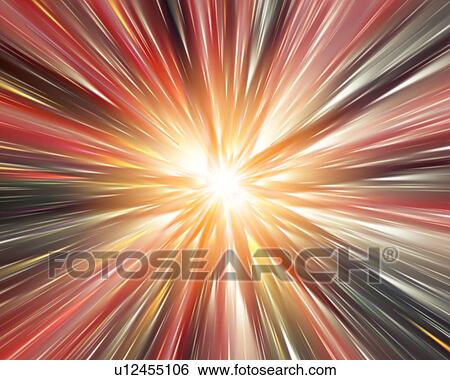 Stock Photograph - Burst of multicoloured light. Fotosearch
