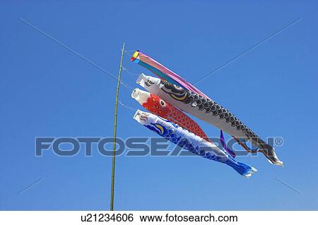 Stock Photograph - Carp streamers. Fotosearch