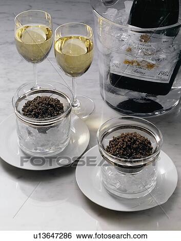 Stock Photograph - Champagne and Caviar. Fotosearch