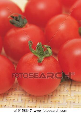 Stock Photo - Cherry tomatoes. Fotosearch