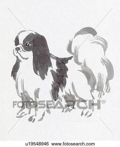 Stock Photograph - Chin, Water Color Painting. Fotosearch