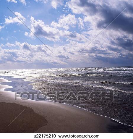 Stock Image - Chirihama Nagisa Driveway, Kanazawa city, Ishikawa Prefecture, Honshu, Japan. Fotosearch