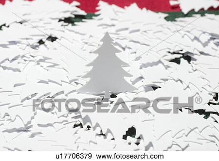 Stock Photo - Christmas trees in paper. Fotosearch