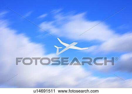 Clip Art Airplane in the Sky View Large Photo Image Stock Image - Clip Art Airplane in the Sky. Fotosearch