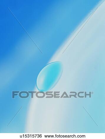 Stock Photograph - Close-up of a waterdrop. Fotosearch