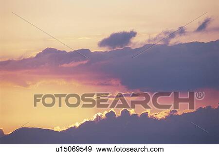 Clouds in an Evening Sky. Nagano Prefecture, Japan View Large Photo Image Stock Photo - Clouds in an Evening Sky. Nagano Prefecture, Japan. Fotosearch