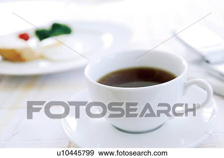 Stock Photo - Coffee and snacks. Fotosearch
