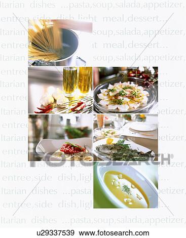 Collage of various foods View Large Photo Image Stock Photo - Collage of various foods. Fotosearch