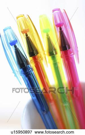 Colorful pens View Large Photo Image Stock Photo - Colorful pens. Fotosearch