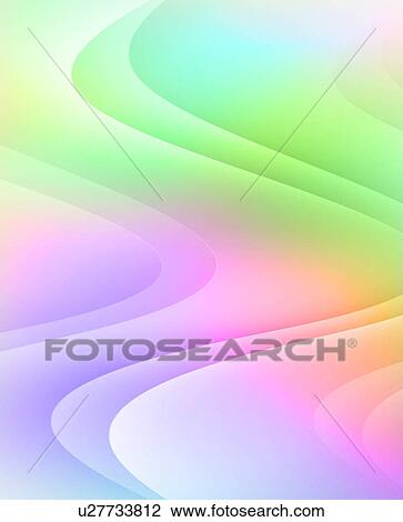 Stock Image - Colorful Wave, Illustration. Fotosearch
