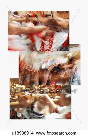 Picture - Composite image of a Japanese festival. Fotosearch