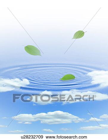 Computer Graphic Image of Leaves in the air View Large Photo Image Stock Photo - Computer Graphic Image of Leaves in the air. Fotosearch
