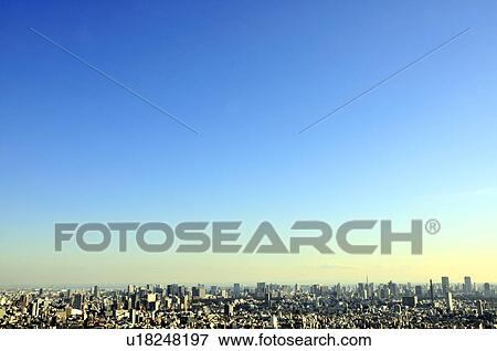Stock Photo - Crowded Buildings and Sky. Fotosearch