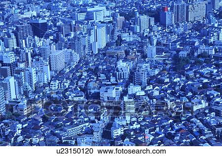 Stock Image - Crowded Buildings. Fotosearch