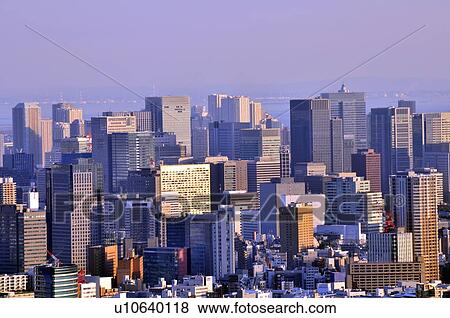 Stock Photo - Crowded Tall Buildings. Fotosearch