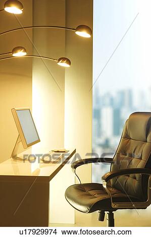 Picture - Desk in office. Fotosearch