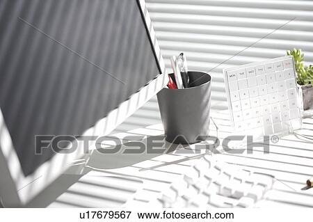 Stock Photo - Desk in office. Fotosearch