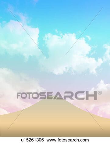 Stock Photograph - Digitally Generated Image of Mt Fuji. Fotosearch