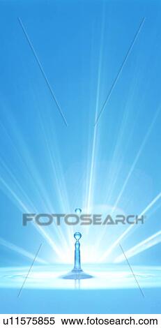 Stock Photography - Falling waterdrop. Fotosearch