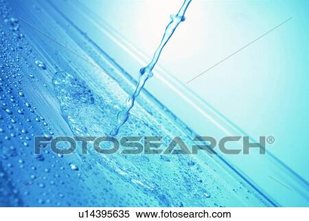 Stock Photography - Falling waterdrop. Fotosearch