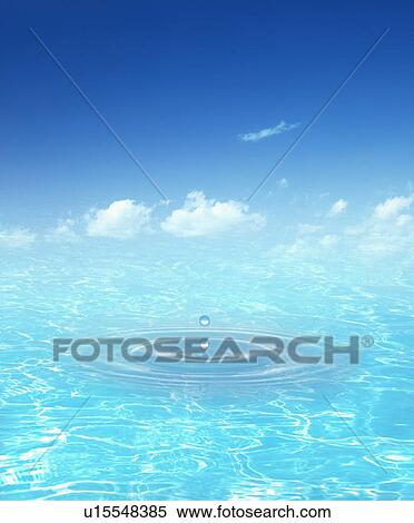 Stock Photography - Falling waterdrop. Fotosearch