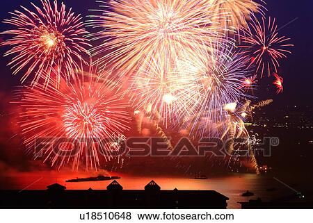 Fireworks display. Otsu, Shiga Prefecture, Japan View Large Photo Image Stock Photo - Fireworks display. Otsu, Shiga Prefecture, Japan. Fotosearch