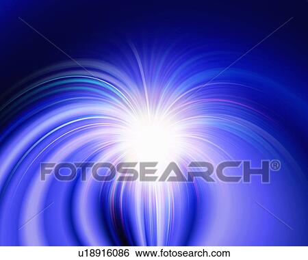 Stock Photograph - Flash of light, computer graphic. Fotosearch