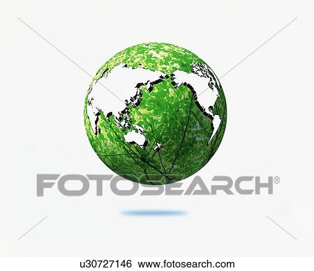 Stock Photograph - Floating Globe. Fotosearch