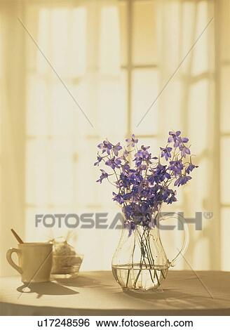 Flowers in a vase on a tabletop View Large Photo Image Stock Photograph - Flowers in a vase on a tabletop. Fotosearch