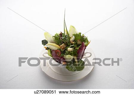 Fresh green salad View Large Photo Image Stock Image - Fresh green salad. Fotosearch