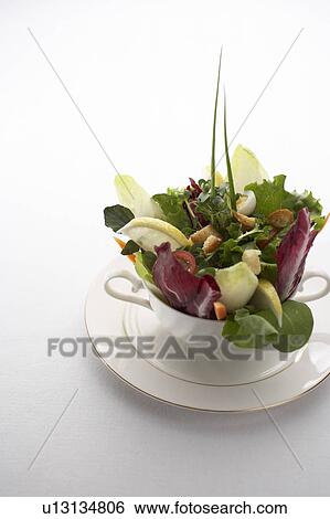 Fresh green salad View Large Photo Image Stock Photograph - Fresh green salad. Fotosearch
