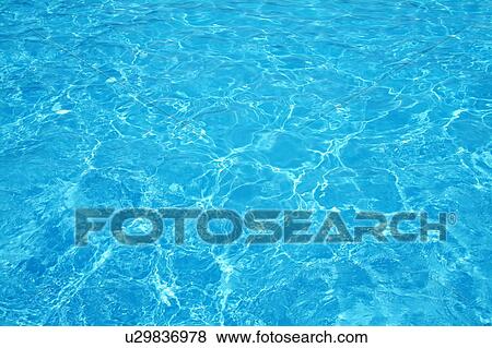 Stock Photo - Full Frame View of Water in a Swimming Pool. Fotosearch